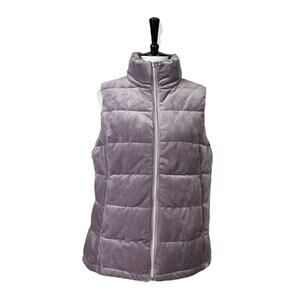 Zeroexposur New Vest Winter Quilted Puffer Zip Front Lavender Women’s Size Large